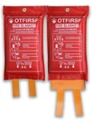 Emergency Fire Blanket For Home And Kitchen-orange-a 2 Pack 39.3"X39.3" Silicone. Fixed Price $29.99.