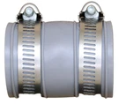 Tubular Drain Pipe Connector With Stainless Steel Clamps 1/4"X1 1/2" Lot Of 5. Fixed Price $21.89.