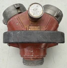Vintage 1262 Akron Brass Siamese Clapper Valve 2.5" Nh Fire Department Surplus. Fixed Price $199.99.