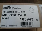 Cooper Wheelock MB-G10-24-R Motor Alarm Bell 24VDC 103943 Red New. Fixed Price $56.24.