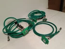 (3) Amvex 109 MH1774 Electrically Conductive Hoses And (2) Pole Clamp Assemblies. Fixed Price $59.99.