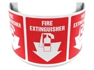 4 Pack Of Accuform 180D 16"X12"X9.5" Projection Sign Fire Extinguisher PSJ330. Fixed Price $74.99.