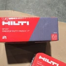 Hilti Gp 617 Firestop Putty Pads 6" X 7" Model 309760 Mpn Protection. Fixed Price $200.00.