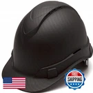 Pyramex Ridgeline Cap Style Hard Hat Vented 4-POINT Ratchet Suspension Black. Fixed Price $65.47.