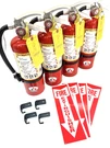 New 5LB Badger - Abc Dry Chemical Fire Extinguisher With Cert Tags (4 Pack). Fixed Price $245.89.