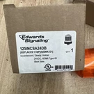 Edwards Signaling 125LEDFA24D Flashing Beacon, 24VDC, Amber, Led, 125-LED Series. Fixed Price $125.00.