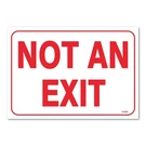 (2-PACK) Not An Exit Sign, Inch Self-adhesive Vinyl Sticker 7" 10". Fixed Price $11.91.
