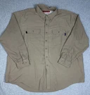 Riverside Fr Shirt Mens 3XL Beige Tecasafe Plus Hrc 2 Flame Resistant Workwear. Fixed Price $12.74.