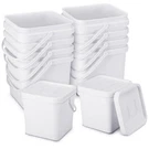 Pcs 2.2 Gallon Square Bucket With Lid Food Plastic 10L Utility Indu.... Fixed Price $108.69.