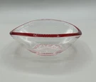 Crate & Barrel Small Ellipse Bowl Walther Glas Ruby Rim Germany Set Of 2. Fixed Price $28.00.
