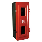 Jonesco JBXE83 Fire Ext. Cabinet,black; Red,plastic 6ATL5. Fixed Price $205.38.
