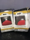 Rci 908-MO-32D Stainless Steel Mushroom Button Red 990H X2 New Oob MOX32D. Fixed Price $57.31.