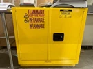 Uline Undercounter Flammable Liquid Storage Cabinet 22 Gallon Capacity H-4177M-Y. Fixed Price $850.00.