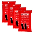 Tonyko 3.9 X 5.9FT Fiberglass Fire Blanket For Emergency Surival, Flame Retar.... Fixed Price $136.38.