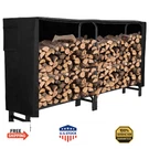 Gaspro 8FT Firewood Rack Outdoor With Cover, Adds Sturdy Middle Upright, Heavy. Fixed Price $164.71.