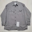 Magid Fr Men Shirt Sz 2XL Reg Gray Button Down Long Sleeve Flame Resistant. Fixed Price $16.89.