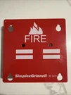 Simplex Space Age Electronics YJ1263 Fire Alarm Red Iam Module 4" Cover Plate. Fixed Price $21.99.
