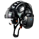 Safebuilder Safety Helmet Bluetooth Ear Muffs Snr 26DB Hard Hat Visors. Fixed Price $182.05.