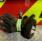 Heavy-duty Firefighter Turnout Gear Glove Strap W/ Reflective (lot Of 25). Fixed Price $112.50.