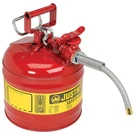 Justrite 7220120 Type Ii Safety Can 2-GALLON With 5/8" Flexible Spout Red. Fixed Price $150.10.
