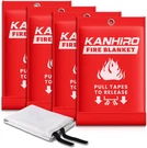 Emergency Fire Blanket For Home Kitchen - Kanhiro Fiberglass Suppression. Fixed Price $30.62.