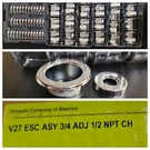 Victaulic V27 3/4" Sprinkler Covers Escutcheons Chrome Firelock Case Of 50. Fixed Price $84.00.