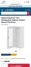 Industrial Fire Extinguisher Cabinet Surface Mount Fits 10 Lbs.. Fixed Price $75.00.