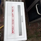 Activar Fire Extinguisher Cabinet With Window Jl Industries Used Good Condition. Fixed Price $69.00.