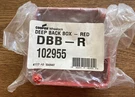 Cooper Wheelock Dbb-r Fire Alarm Deep Back Box In Red. Fixed Price $12.50.