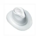 Occunomix, Cowboy Style Hard Hat, Ratchet Suspension, Cotton, Wide Brim, White. Fixed Price $62.50.