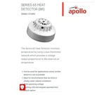 Apollo SERIES65 Class Br 55000-127 Heat Detector With Base, Fire Protection. Fixed Price $95.00.