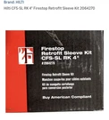 Hilti Cfs-sl Sk Firestop Sleeve Kit #2064272 Complete Set *new In Box*. Fixed Price $225.00.