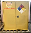 Securall 2-VERTICAL Drum 2-DOOR 120 Gal Safety Storage Flammable Cabinet W3080. Fixed Price $1290.00.