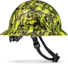 Acerpal Full Brim Hard Hat Non-vented Tattoo/skull Design Matte Finish Osha. Fixed Price $42.96.