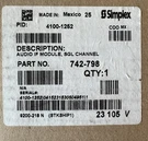 Simplex 4100-1252 Audio Operator Interface, Switch 8/16 Led Module, 566-062. Fixed Price $125.00.