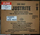 Justrite 08205 Drum Funnel With RM05754A 6" Strainer H-3865. Fixed Price $263.56.