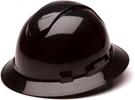 Pyramex Ridgeline Full Brim Vented Hard Hat 4 Point Ratchet, Black. Fixed Price $33.95.