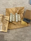 Vtg Bommer Single Action Spring Hinges 3 - Planished Steel Primed Finish Pair. Fixed Price $32.24.