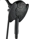 2-IN-1 Rainfall & Handheld Shower Head Combo With 9 Spray Settings, Black. Fixed Price $66.99.