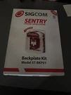 Sigcom Sentry Pull Station Cover Backplate Kit ST-BKP01. Fixed Price $5.00.