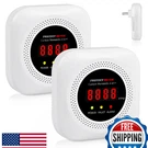 2-PACK Protectmeter Portable Carbon Monoxide Detectors CO2 Alarm Led Display 85D. Fixed Price $92.96.