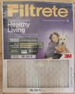 3M Filtrete 16X20X1 Ultra Allergen Reduction Air Filter. Fixed Price $15.00.