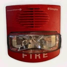 Simplex 49AV-WRF Adjustible Multi-candela Wall Mt Red Fire Horn Strobe. Fixed Price $28.00.