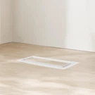 Zion Flush Mount Floor Register 4" X 10" White Modern Air Vent For Ac And Hea.... Fixed Price $50.22.