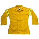 Fireline Smokechaser Deluxe Coat Xl Reg 7OZ Tecasafe Yellow Pgi Shirt Wildland. Fixed Price $149.95.