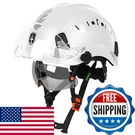 Green Devil Construction Safety Helmet Hard Hat With Visor And Glasses. Fixed Price $77.35.