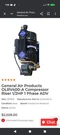 General Air Products OLRV400-A Compressor 1/2HP Digital Pressure Riser. Fixed Price $500.00.