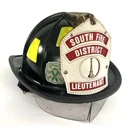 Cairns C-trd Black Fire Fighter Helmet W/flip Eye Protect, Neck & Strap. Fixed Price $199.00.
