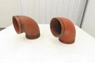 Victaulic No 10 6" Grooved 90 Elbow Pipe Fitting Ductile Iron Lot Of 2. Fixed Price $75.99.
