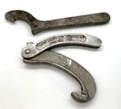 Elkhart Akron Brass Spanner Pin Hook Wrench Rocker Lug Fire Hose Folding. Fixed Price $42.00.